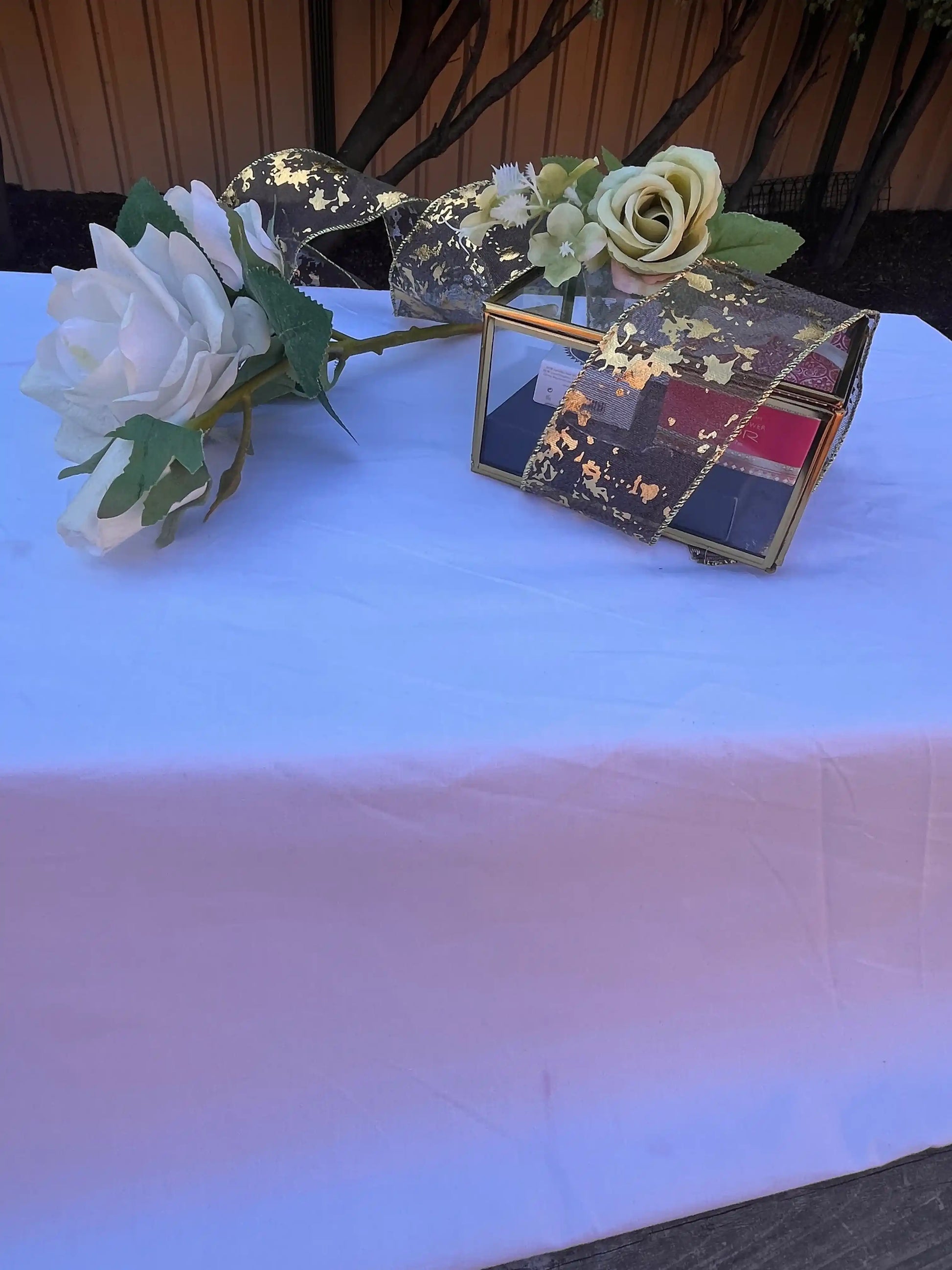 Golden Bloom Luxury Glass Hamper